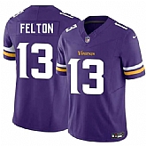 Men & Women & Youth Minnesota Vikings #13 Tai Felton Purple 2025 Draft F.U.S.E. Vapor Untouchable Limited Stitched Jersey,baseball caps,new era cap wholesale,wholesale hats